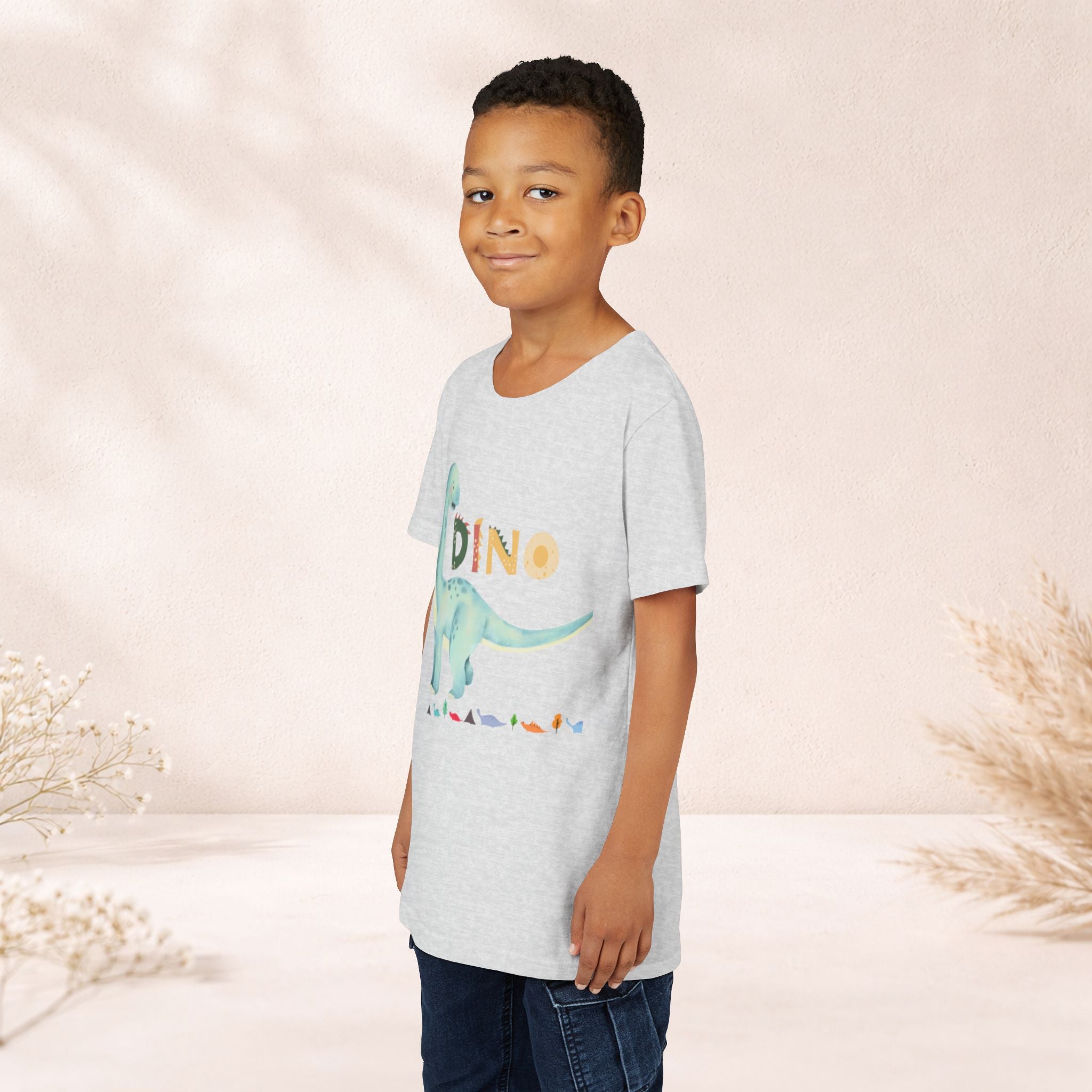 Kids' Dino T‑Shirt — Watercolor Brontosaurus Youth Tee