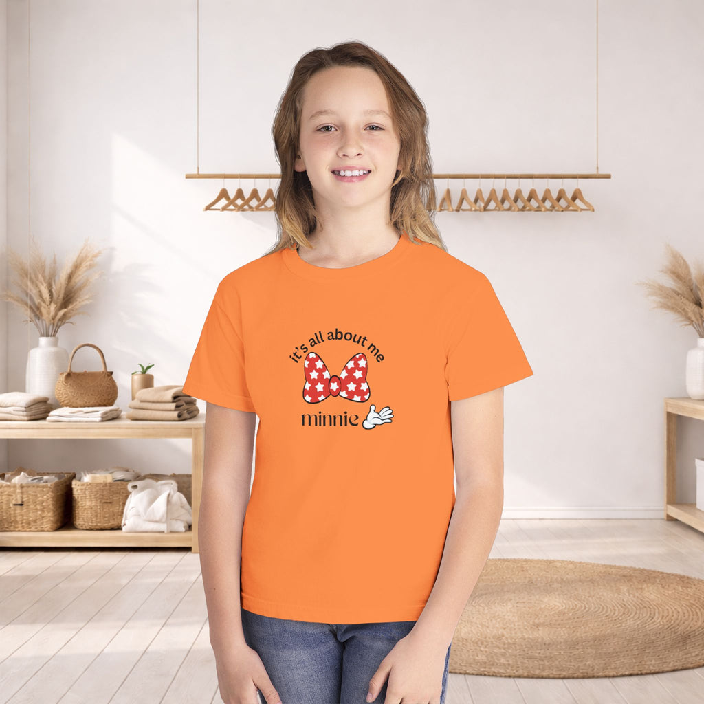 "It's All About Me" Minnie Bow Kids T-Shirt