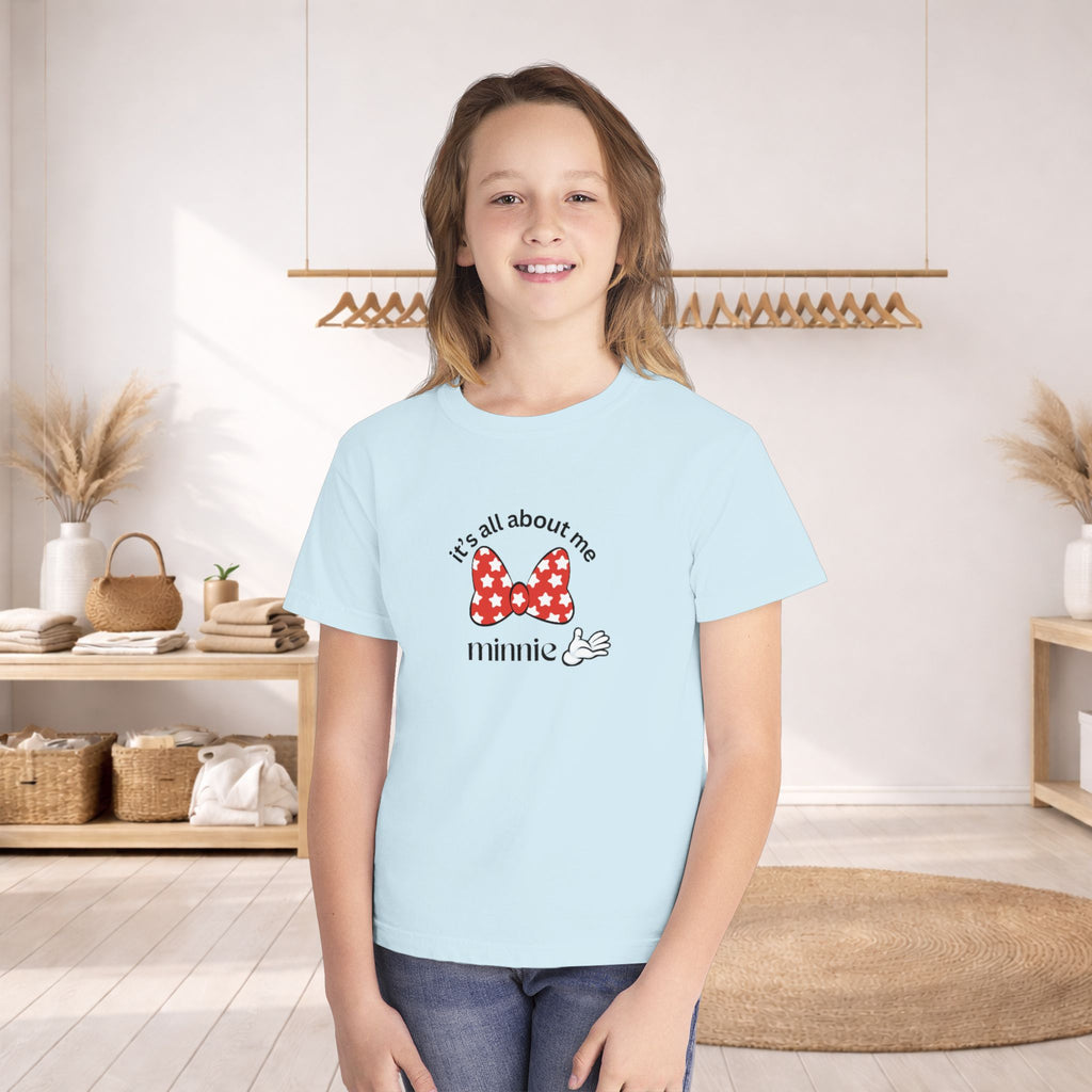 "It's All About Me" Minnie Bow Kids T-Shirt