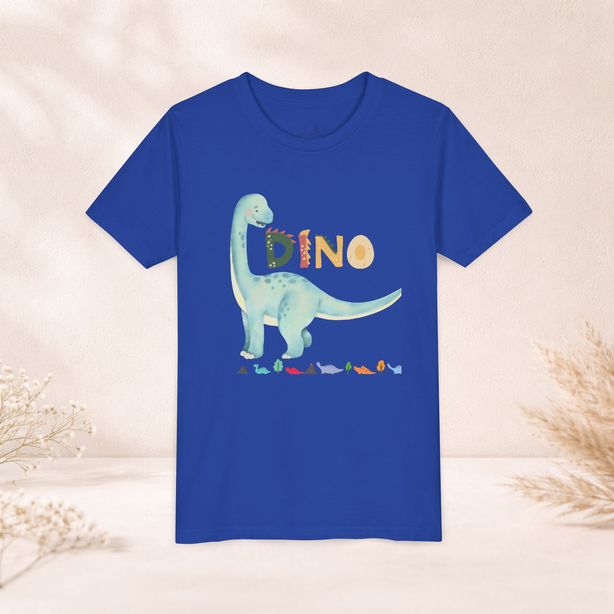Kids' Dino T‑Shirt — Watercolor Brontosaurus Youth Tee