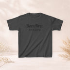 Kids Tee — "Born First. Still in Charge." Sibling Shirt