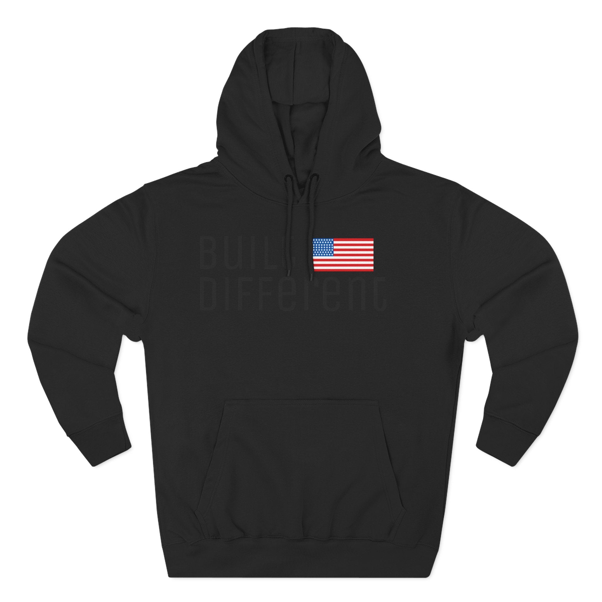 Built Different American Flag Fleece Pullover