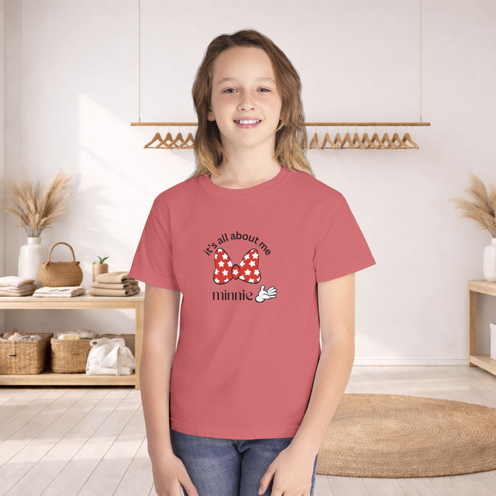 "It's All About Me" Minnie Bow Kids T-Shirt