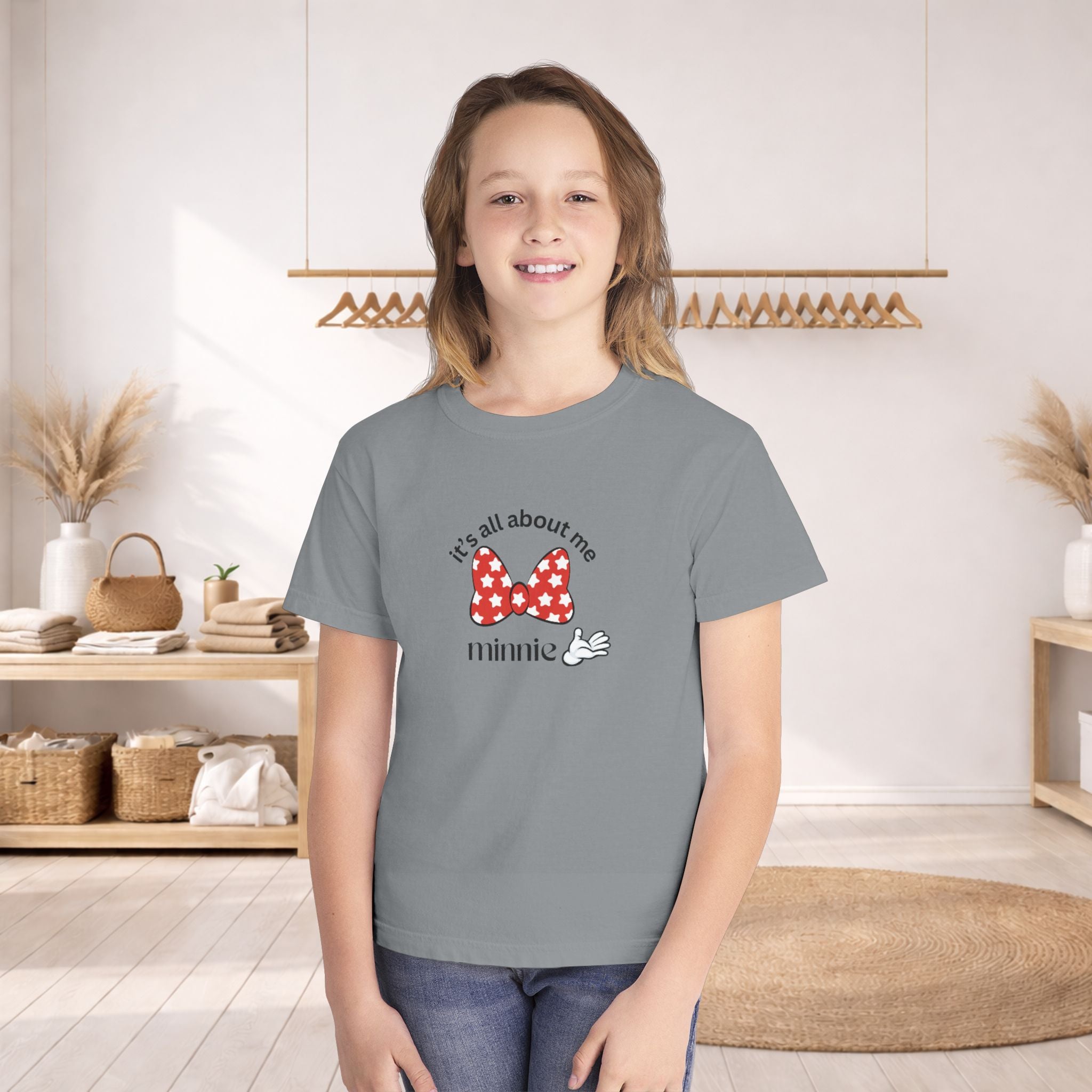 "It's All About Me" Minnie Bow Kids T-Shirt