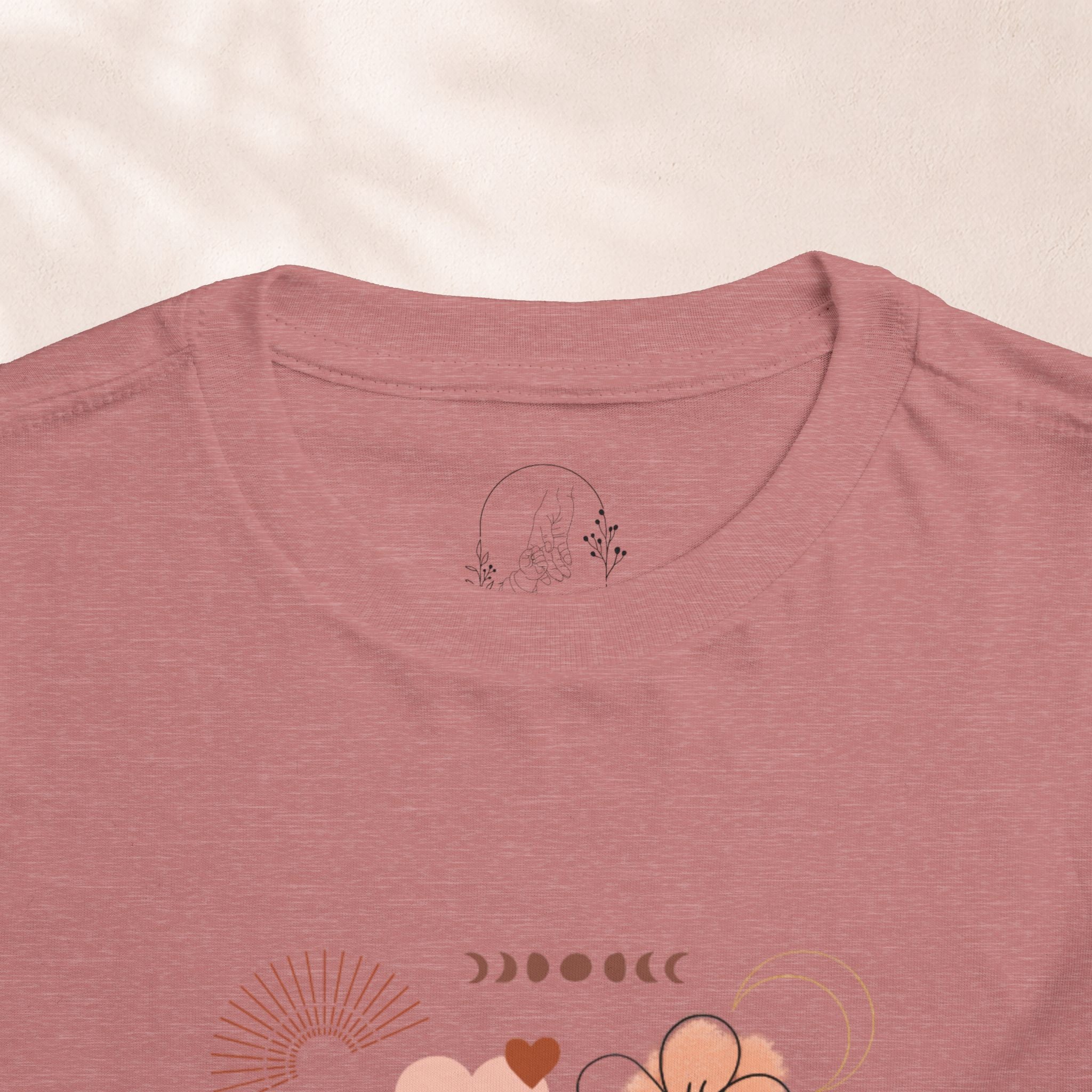 Neutral Floral Rainbows Cute Baby Graphic Tee