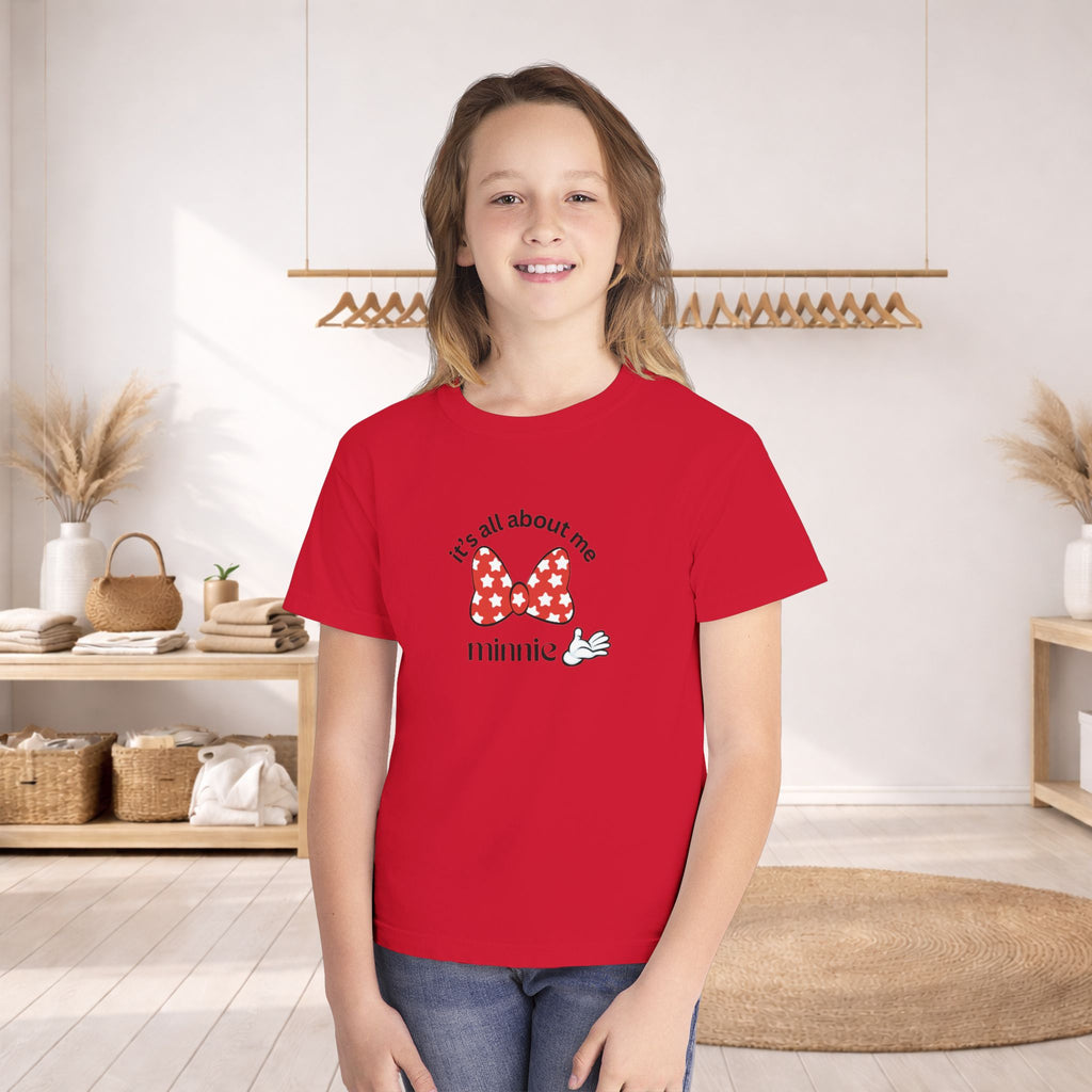 "It's All About Me" Minnie Bow Kids T-Shirt