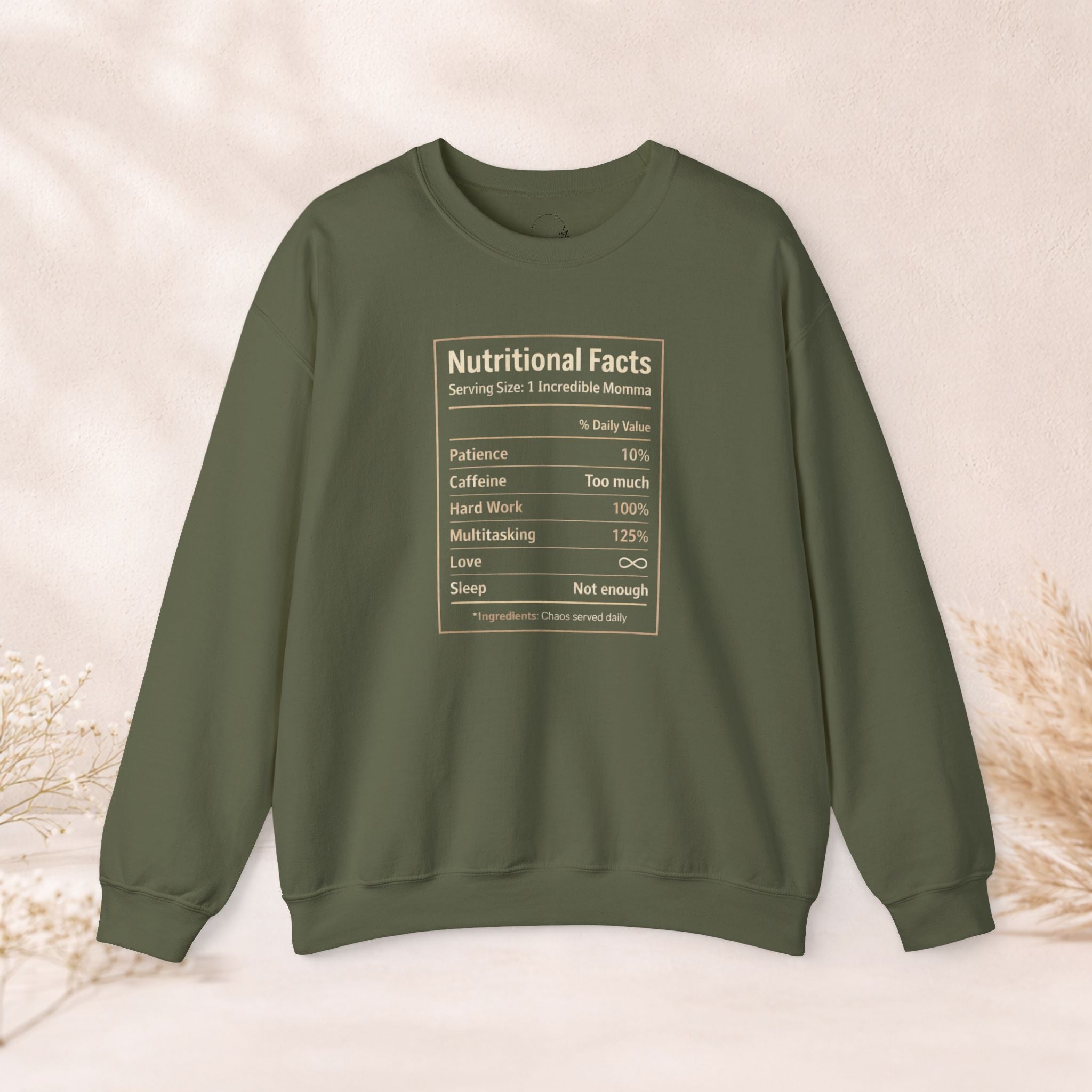 Nutritional Facts Momma Crewneck