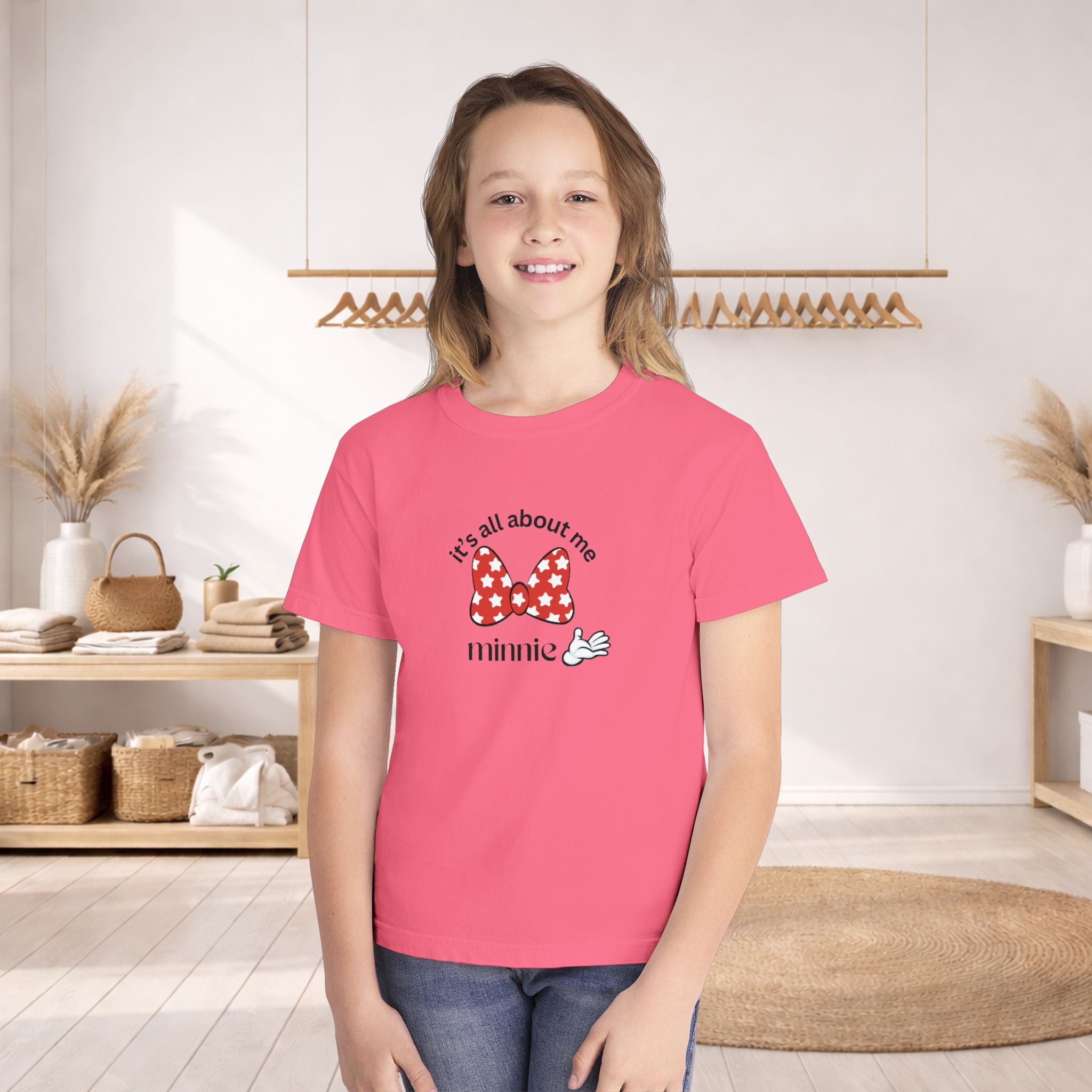 "It's All About Me" Minnie Bow Kids T-Shirt